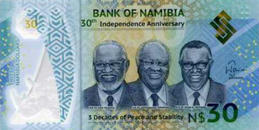 PN21 Namibia 30 Dollars Year 2020 (Comm.)